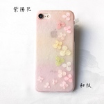 和風 和紙 紫陽花の花暦(パステル) iPhone和柄 スマホケース【iPhone7/iPhone8共通】