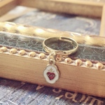 Tiny sacredheart ring