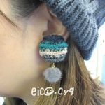 冬の装いボーダー⛄イヤリング
