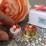 【6分の1】ホワイト＆チョコのクリスマスダブルケーキ