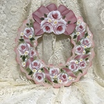 中くらいの薔薇のリース　トールペイント