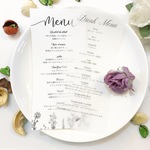 yamaco1223様専用♡新デザイン♡ 結婚式 メニュー表　トレーシングペーパー