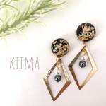 金箔 パール ゴージャス ピアス