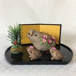 2019年 亥とうりぼうの干支飾り