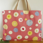 [在庫限定 sale] レッスンバッグ (31×40) ☆ ピンクフラワー