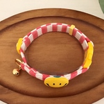 人気カラー¨̮♡ニコちゃん☺︎首輪＊S~Mサイズ(17~25cmの間で調整が可能です) ※サイズ変更承ります✧✦