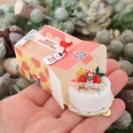 【6分の1】黒猫サンタのクリスマスケーキ（ホワイト）