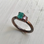パライバカラー トルマリン結晶 リング