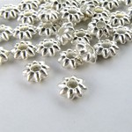 50個・5.5ｍｍ・スペーサー・ロンデル・シルバー・18111203