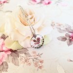 vintage★ローズのインタリオネックレス＜シルバー＞