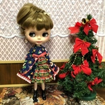 ブライス　リカちゃん  プーリップ  ワンピース   クリスマス