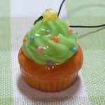 クリスマスツリーカップケーキ A ストラップ