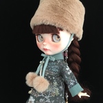 ＊Mitten＊outfit ＜I＞ リバティ×セイジグリーン(ピュアニーモSサイズ用)
