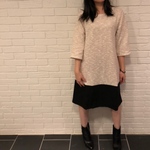 【TWEED DRESS】color:pinkbeige/black