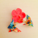 折り紙ピアス （蝶）