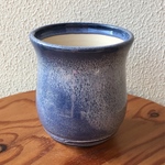 淡藍色の植木鉢