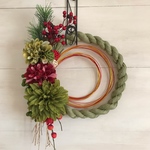 お正月☆しめ縄【アーティフィシャルフラワー】