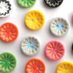 レトロデザインボタン＊13mm＊7色ミックス＊14個