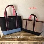 【m様専用】帆布トートバッグM＆横長Ｓ order作品