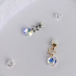 Newサンキャッチャー☆オーロラクリスタルSwarovski☆ゴールド＆シルバー充電口アクセサリー