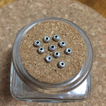10個セット カレンシルバー 極小ビーズ 丸型 no.55