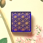 麻の葉模様 帯留め ブローチ