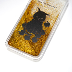 [iPhone6.7.8]猫のキラキラ⭐︎スマホケース GOLD 「Please stop teasing me ? 」