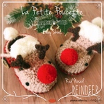 ꫛꫀꪝ🔔Happy Christmas❆まっ赤なお鼻のトナカイさん❆Baby Shoes/０歳からのベビーシューズ/ルームシューズ