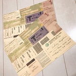 No.9 7枚 Boarding pass ラッピングペーパー