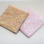 Ｎさまご予約品　LIBERTY&カラーリネン　Betsy - Rose Buvard &　Celandine　J10B(イエロー系) 女の子ポーチ　(サニタリーポーチ)