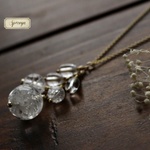 14kgf＊氷の花＊クリスタルのネックレス