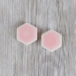 六角形タイルピンク2枚セット