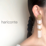 chandelier earring L [イヤリング]///ウェディング、ブライダル、結婚式やパーティなどのお呼ばれにも