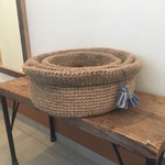 麻カゴ Ssize 《送料無料》