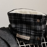 外したくなくなる(*´-`)*ふわふわファーのネックウォーマー*black off_white