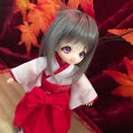 オビツ11サイズ巫女さんセット  赤