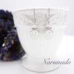  送料無料♯132☆キャッツアイ×スワロスキークリスタル☆ピアス（金属ピアス） ハンドメイド
