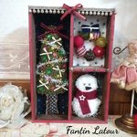 【ハンドメイド】木箱の中のHappyXmas♡③　クリスマス　飾り