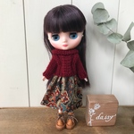 ミディブライス♡アウトフィット【アラン模様ニット&コーデュロイスカート】