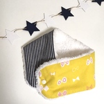 ネックウォーマー☆北欧風リボン×ヒッコリー  マフラー