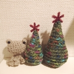 ちょっと大きな、ほっこりミニツリー🎄