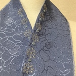 雪の結晶刺繍半襟