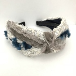 samuelst様 LINTON TWEED♡SNOW WHITE♡結びリボンカチューシャ♡幅広