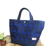 ＜再販＞トートバッグ（ミナペルホネン：mela）ネイビー