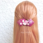 レザーガーベラバレッタ♡ワインレッド