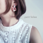 ☆NEW☆2way！海の宝物ピアス《Coral pink》