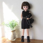リカちゃん用ブーツ　クラシカル   black