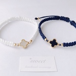  【選べる20色】シェルフラワー breaceret*全20色あります/イニシャル追加可/アンクレット変更可