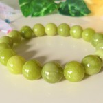 ☆良縁☆希望☆愛のエネルギー☆アイドクレース☆ベスビアナイト♪　☆お抹茶色☆　☆１０．５ｍｍ☆　☆１６ｃｍ☆