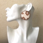 ＊レトロ＊ボタンピアス/イヤリング